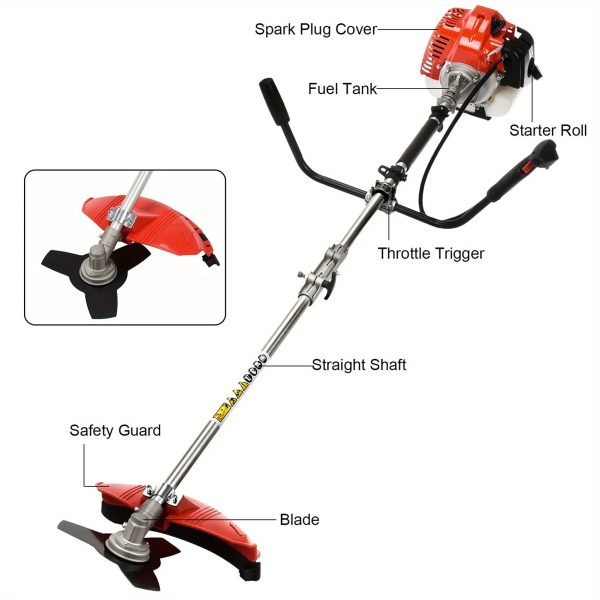 Senix Gas Push Lawn Mower, 21-Inch, 140 cc 4-Cycle Briggs & Stratton Engine, 2-in-1 Push Lawnmower, 6-Position Height Adjustment with 11-Inch Rear Wheels, LSPG-M6 - Image 9