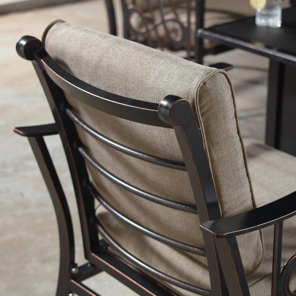 Aluminum Deep Seating Rocking Club Chairs in Antique Copper (set of 4) - Image 6