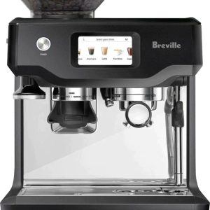 Breville - the Barista Touch Espresso Machine with 15 bars of pressure, Milk Frother and integrated Grinder - Black Truffle