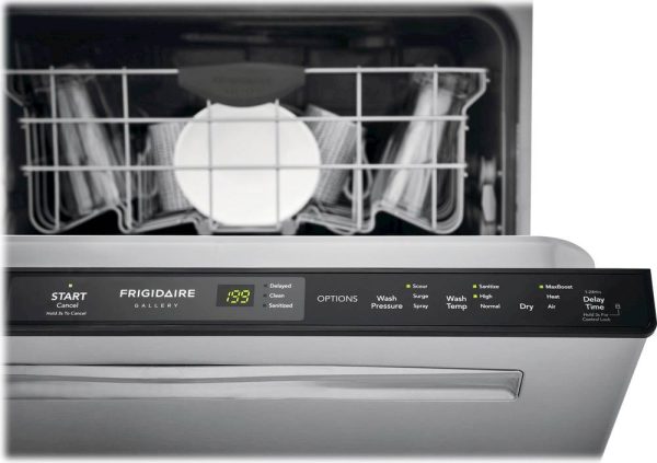 Frigidaire - Gallery 24" Top Control Tall Tub Built-In Dishwasher - Black stainless steel - Image 20