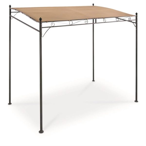 Guide Gear Small Gazebo 5' x 8' Canopy Tent Instant Shelter Outdoor Sun Shade for Patio, Backyard, Garden, BBQ Grill, Tan - Image 2