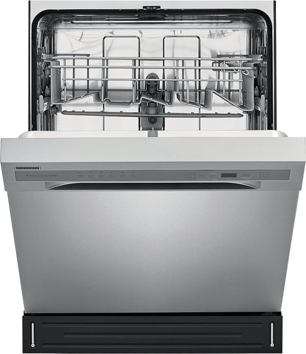 Frigidaire - 24" Compact Front Control Built-In Dishwasher with Stainless Steel Tub, 52 dBA - Stainless steel - Image 10