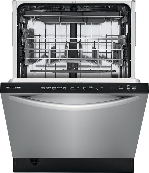 Frigidaire - 24" Top Control Built-In Dishwasher with Stainless Steel Tub, 3rd Rack, 49 dBA - Stainless steel - Image 9